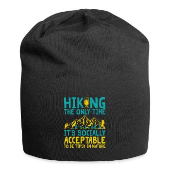 Wandern Bergsteigen Trekking Natur Outdoor Alco - Jersey-Beanie - Schwarz - Vorne