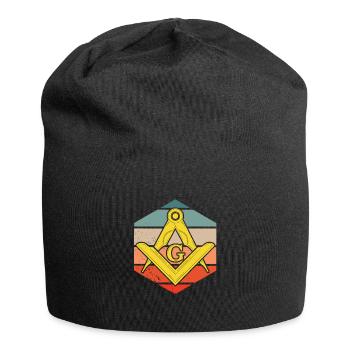 Masonic Freemasonry Fraternal - Jersey-Beanie - Schwarz - Vorne