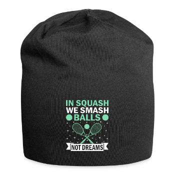 Squashspieler Squash-Tennisspieler Raquetball-Spor - Jersey-Beanie - Schwarz - Vorne