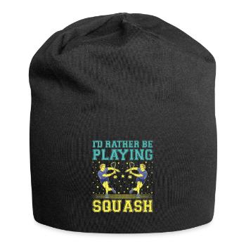 Joueur de squash Joueur de squash Joueur de tennis Raquetball Spor - Bonnet en jersey - noir - Devant