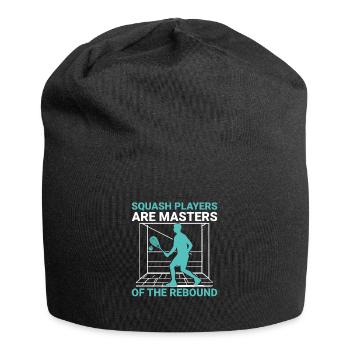 Squashspieler Squash-Tennisspieler Raquetball-Spor - Jersey-Beanie - Schwarz - Vorne
