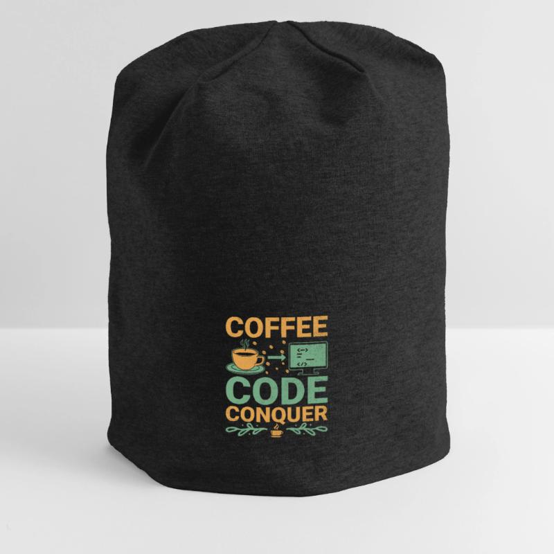 Kaffee-Codierung Programmierer Programmierer Entwickler Nerd Coff Jersey-Beanie