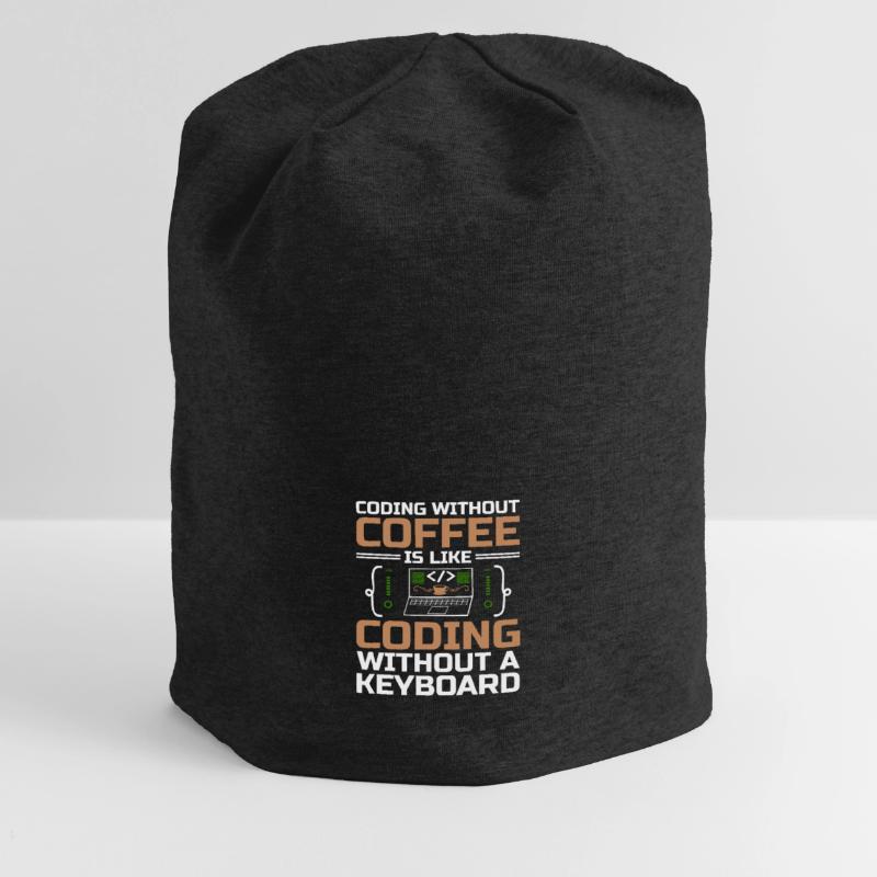 Coffee Coding Programmer Coder Developer Nerd Coff Jersey Beanie