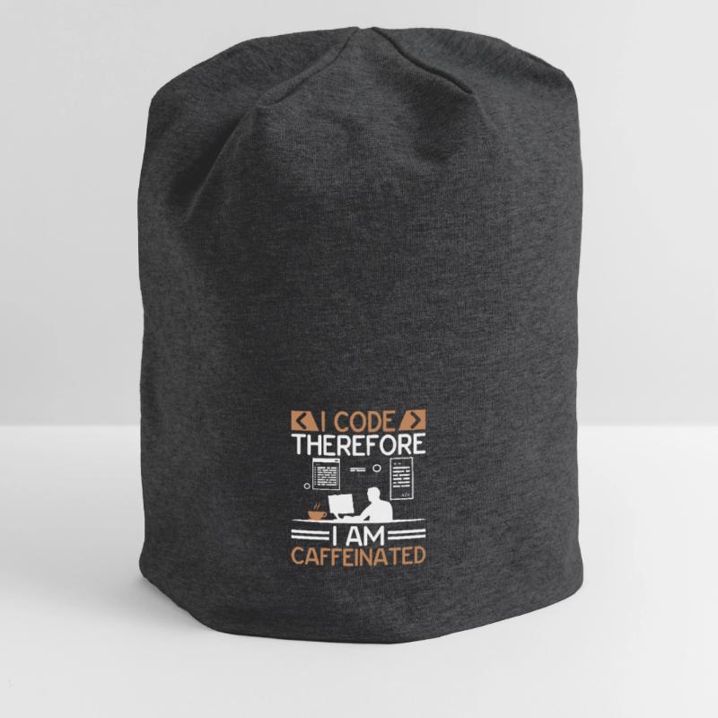 Café Codage Programmeur Codeur Développeur Nerd Coff Bonnet en jersey