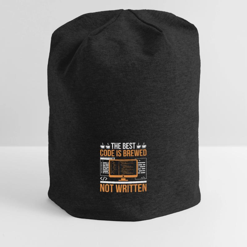 Café Codage Programmeur Codeur Développeur Nerd Coff Bonnet en jersey