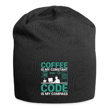 Kaffee-Codierung Programmierer Programmierer Entwickler Nerd Coff - Jersey-Beanie - Schwarz - Vorne