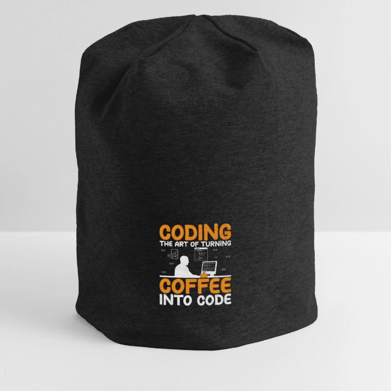 Coffee Coding Programmer Coder Developer Nerd Coff Jersey Beanie