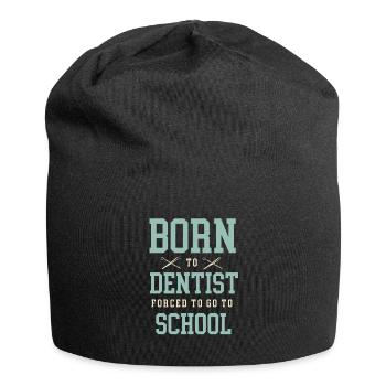 Born To Dentist Forced To Go To School Dental Dent - Jersey Beanie - black - Front