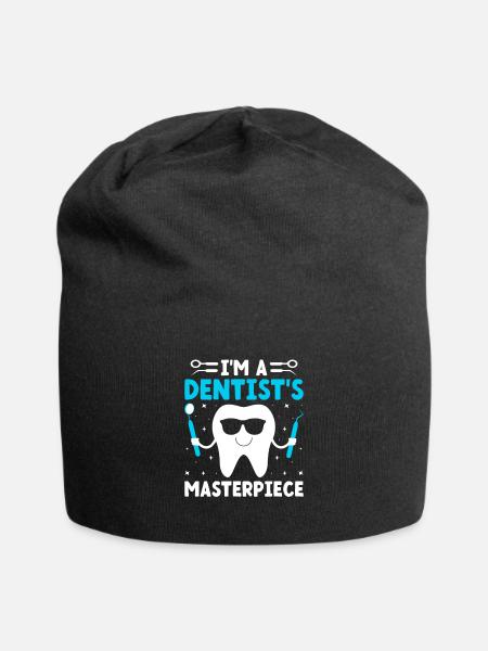 Ich bin ein Meisterwerk des Zahnarztes Zahnarzt Zahnarzt Zahnarzt - Jersey-Beanie - Schwarz