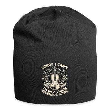 Sorry I Can't I'm On A Violin Serenade Spree Violi - Jersey Beanie - black - Front
