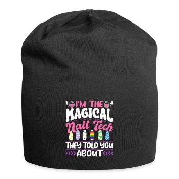 Nail Technician I'm The Magical - Jersey-Beanie - Schwarz - Vorne