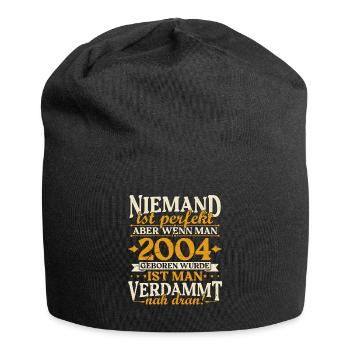 Millésime 2004 né anniversaire citation d’anniversaire - Bonnet en jersey - noir - Devant