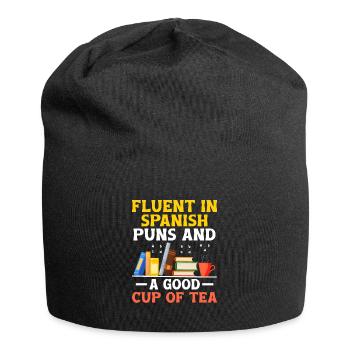 Foreign Language Teacher School Languages Teachers - Jersey Beanie - black - Front