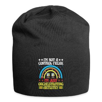 Art Teacher School Teacher Funny Art Teachers Scho - Jersey Beanie - black - Front