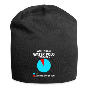 Werde ich heute Wasserball spielen? Aquatic Polo Player - Jersey-Beanie - Schwarz - Vorne