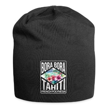 Bora Bora Tahiti Französisch-Polynesien 1 - Jersey-Beanie - Schwarz - Vorne