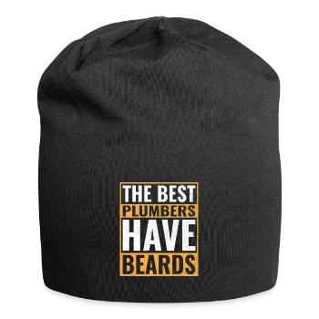 Die besten Klempner haben Bärte Klempner Klempner Klempner - Jersey-Beanie - Schwarz - Vorne