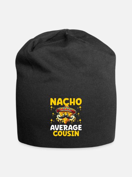 Nacho Durchschnittlicher Cousin Familientreffen Cousins und Cousinen - Jersey-Beanie - Schwarz