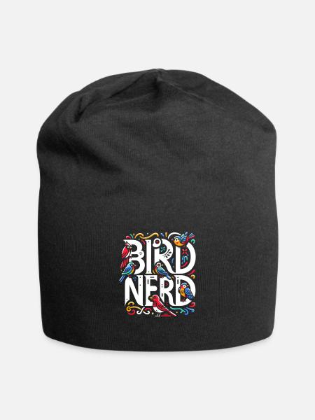 Bird Nerd Birdwatching Birder Birds Birdwatcher - Bonnet en jersey - noir