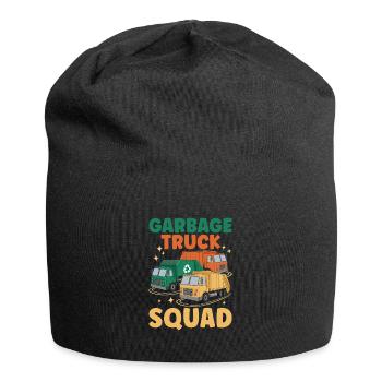 Müllwagen Squad Müllsammler Sammeln - Jersey-Beanie - Schwarz - Vorne