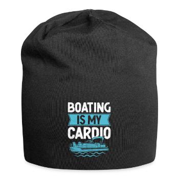 Bootfahren ist mein Cardio-Paddelboot - Jersey-Beanie - Schwarz - Vorne