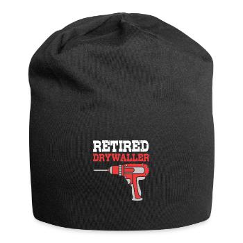 Construction site drywall assembly fitter - Jersey Beanie - black - Front