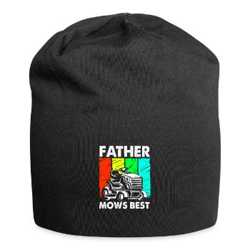 Lawn mower lawn (meadow) - Jersey Beanie - black - Front