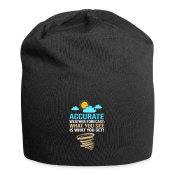 Weather Meteorology Meteorologist - Jersey Beanie - black - Front