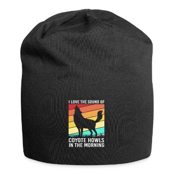 Chasse au chasseur de coyote - Bonnet en jersey - noir - Devant