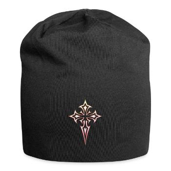 Goth Cross Y2K Emo Cross Gothic Aesthetic - Jersey Beanie - black - Front