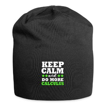 Mathematik mathematisch Mathe Mathematiker - Jersey-Beanie - Schwarz - Vorne