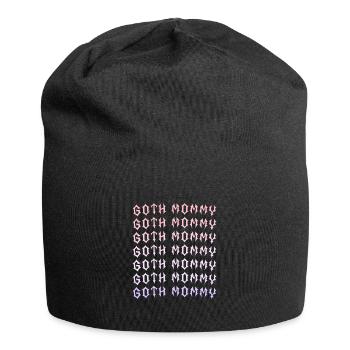 Maman gothique ! Esthétique gothique Croix Y2K - Bonnet en jersey - noir - Devant