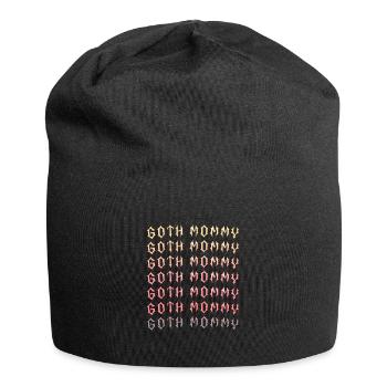 Maman gothique ! Esthétique gothique Croix Y2K - Bonnet en jersey - noir - Devant