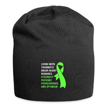 Traumatic brain injury, traumatic brain injury, car accident - Jersey Beanie - black - Front