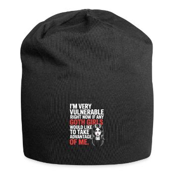 Goth Girl Sarcastic Goth Mommy Quote - Jersey-Beanie - Schwarz - Vorne