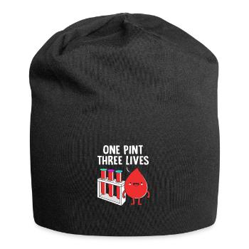 Blood donor Blood donation Blood donation - Jersey Beanie - black - Front