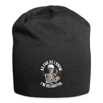 Pour autant que je sache, je suis ravi ! Sarcasme - Bonnet en jersey - noir - Devant