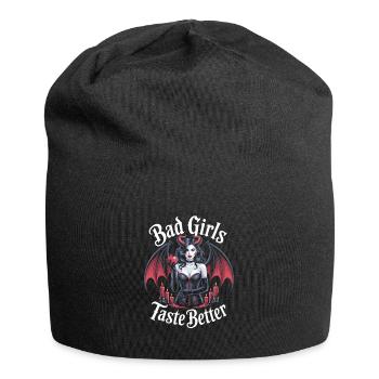 Les mauvaises filles ont meilleur goût ! Gothique Gothique Emo Baddie - Bonnet en jersey - noir - Devant
