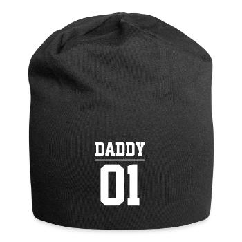 Daddy 01 Dad Number 1 Dad Dad Team Gift - Jersey Beanie - black - Front