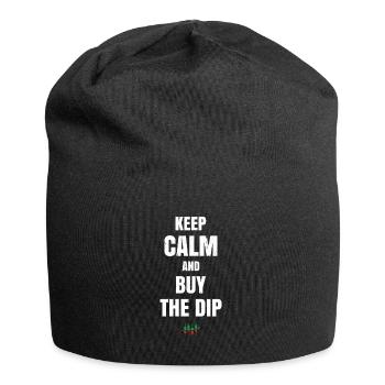 Stay calm and buy the - Jersey Beanie - black - Front
