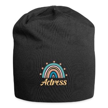 Schauspielerin Design Für Schauspielfans - Jersey-Beanie - Schwarz - Vorne