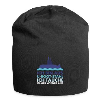 Bin aus U-Boot-Stahl ich tauche immer wieder auf, - Jersey-Beanie - Schwarz - Vorne