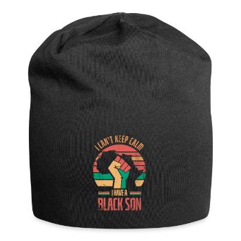 Ich Kann Nicht Ruhig Bleiben Ich Habe Einen - Jersey-Beanie - Schwarz - Vorne