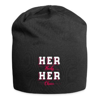 Votre corps Son choix Design pour les féministes - Bonnet en jersey - noir - Devant