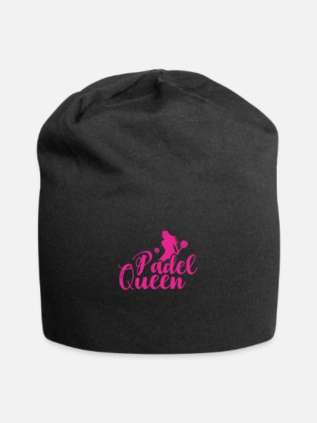 Padel Queen Padel Raquette Ball Design Pour Padel - Bonnet en jersey - noir
