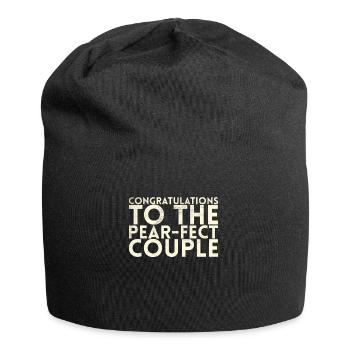Congratulations To The Pear-fect For Bride - Jersey Beanie - black - Front