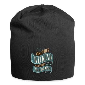 Another weekend, another wedding for - Jersey Beanie - black - Front