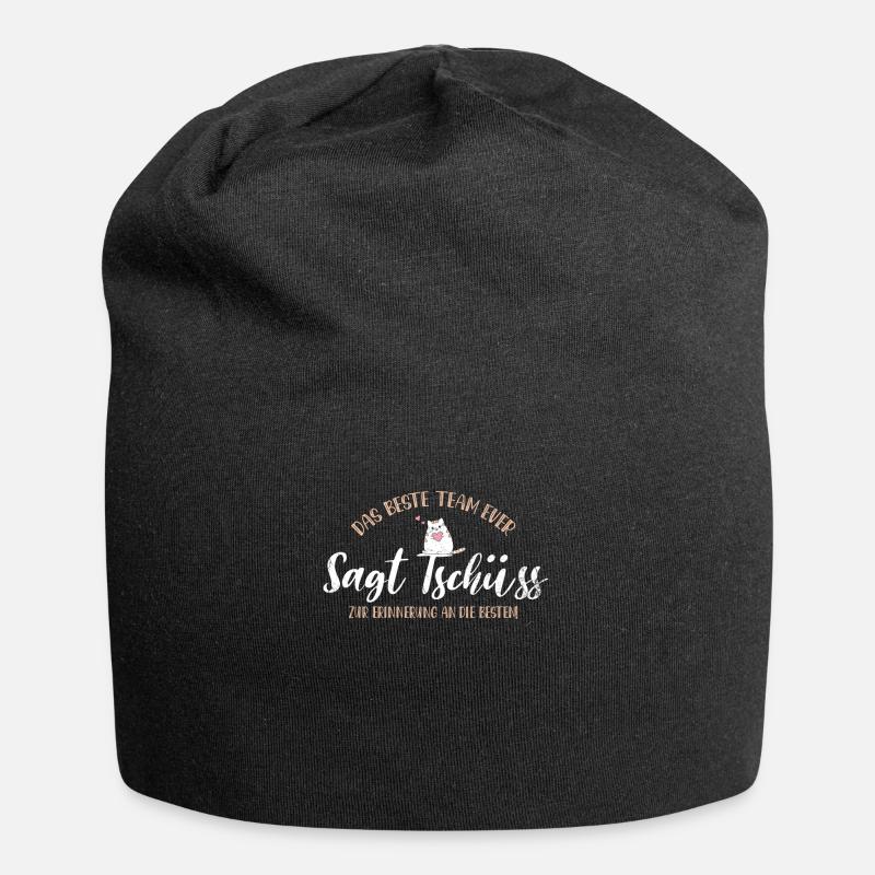 Tschüss vom Team, Abschied - Jersey-Beanie - Schwarz