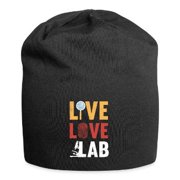 Live Love Lab, Enquêteur - Bonnet en jersey - noir - Devant
