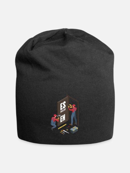 Es Eskaliert Eh Handwerker - Jersey-Beanie - Schwarz
